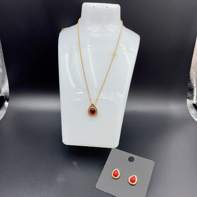 2024 Yeni Su geçirmez Moda Paslanmaz Çelik Mücevher Setleri, 18K Altın, Lüks Hediye, Toptan