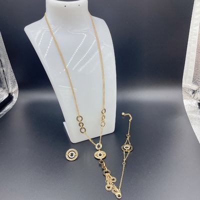 2024 Yeni Su geçirmez Moda Paslanmaz Çelik Mücevher Setleri, 18K Altın, Lüks Hediye, Toptan